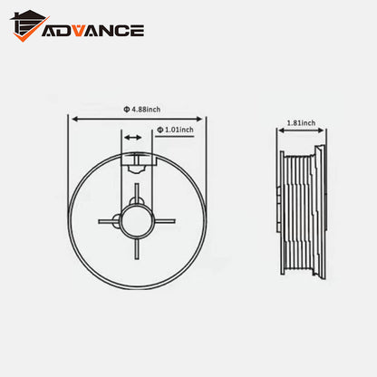 Garage Door Cable Drums Replacement Up to 8 feet High Doors 400-8 - One Pair