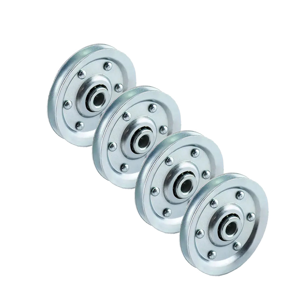 Garage Door 3" Pulley Kits, Kits Including 2 Stationary Pulleys and 2 Rear Wheel Pulleys with Clevis Fork,Garage Door Parts