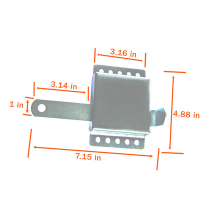 Internal Deadlock - Galvanized Steel Shell, Protective Safety Lock, Suitable for Most Garage Doors