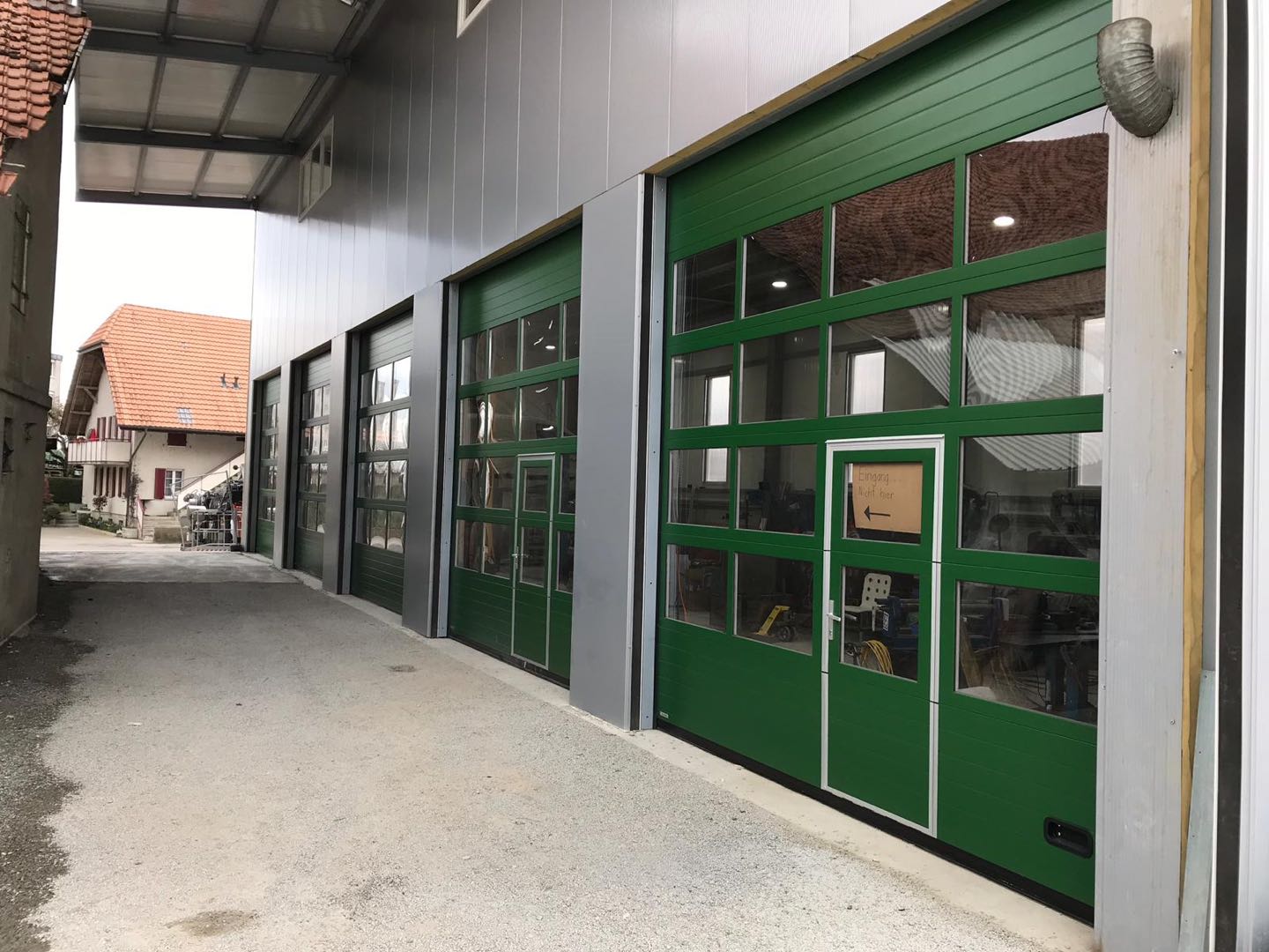 Glass Commercial Garage Door