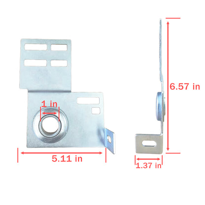 (1 Pair) End Bearing Plate Bracket, Garage Door Parts, Torsion Spring Bracket, Used for Wooden or Steel Door Brackets