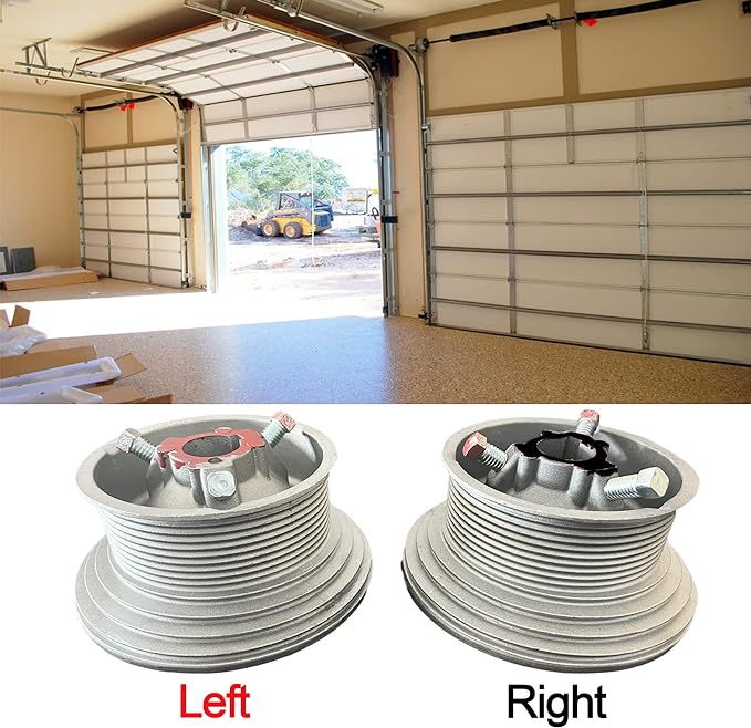 Garage Door Cable Drum Replacement, for High Lift Doors, 400-54 One Pair