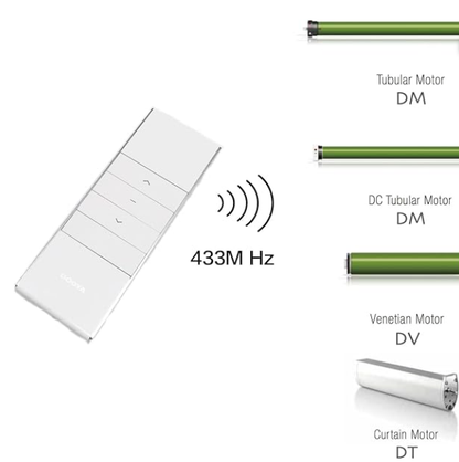 Original Dooya DC1600 RF433 Suitable for All Dooya Electric Curtains, Roller Blinds, and Sunshade Tubular Motor Remote Control