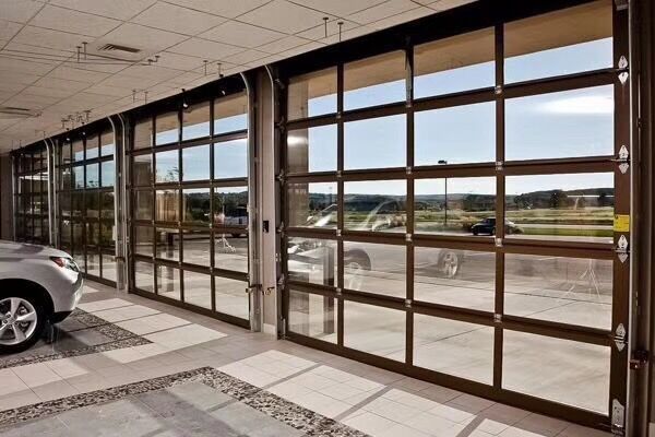 Glass Commercial Garage Door
